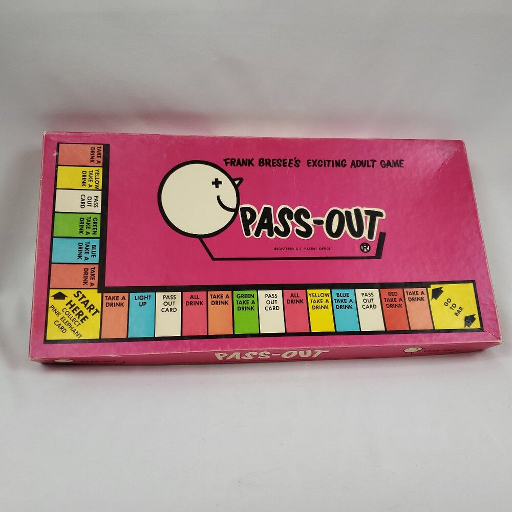 Vintage 1962 Pass Out Frank Bresees Exciting Adult Game